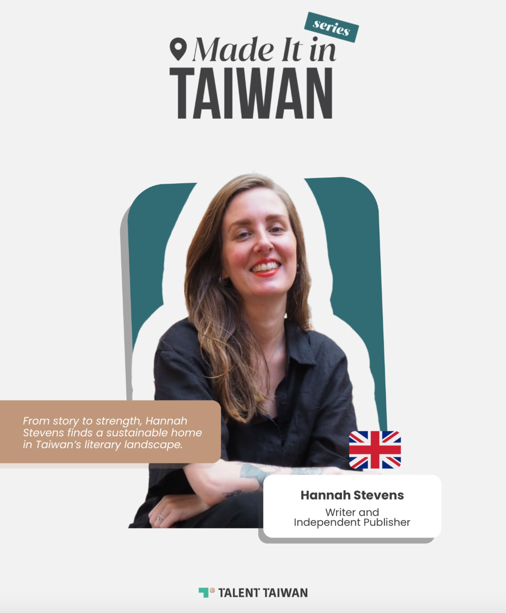Hannah Speaks to Talent Taiwan